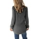 thumbnail image 3 of Mujeres Pullover Túnica Tops Casual Fluffy High Low Sweaters Cuello redondo Color sólido Manga larga Camisas de longitud media para damas jóvenes S-5XL Tallas grandes, 3 of 3