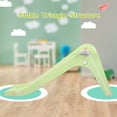 thumbnail image 3 of Pirecart Baby Slide Toddler Slide Climber Set for Indoor Outdoor with Basketball Hood, Wet or Dry Kids Slide for Age 3+, Pastel Green & Gray, 3 of 7