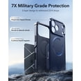 thumbnail image 6 of ESR Case Compatible with iPhone 17 Pro, 7X Military-Grade Drop Protection with Camera Control Button, MagSafe Compatible Shock-Absorbing Rugged Cover, Navy Blue, 6 of 6