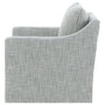 thumbnail image 5 of Winter Upholstered Sloped Arm Accent Swivel Chair Grey, 5 of 11
