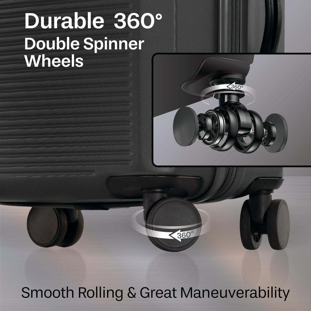 3-Piece Hardside Luggage Set: 28 Inch