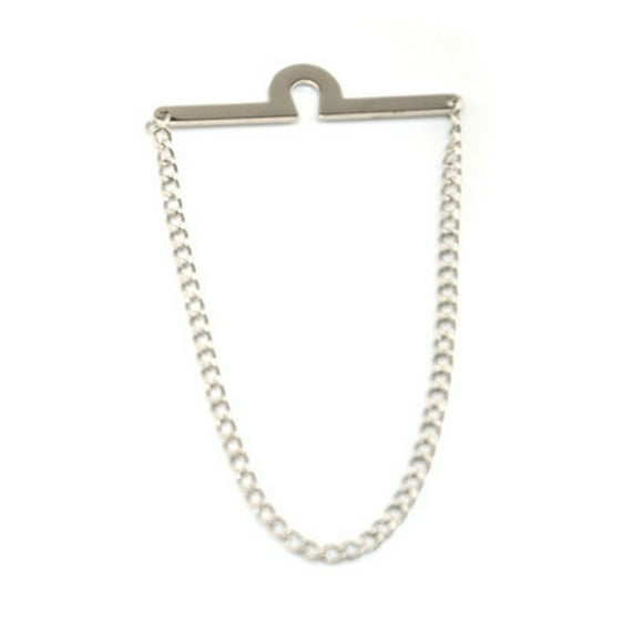 Men's Collar Bar Brooch Pin Cravat with Chain For clip tie clip Skinny Ties Necktie
