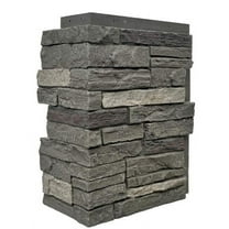 NextStone Polyurethane Faux Stone Siding, Pewter, 43", 4 Count