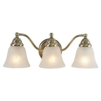 Brass Bathroom Vanity Light - 3 Light Fixture - Mediterranean Style - Modern Farmhouse Lighting