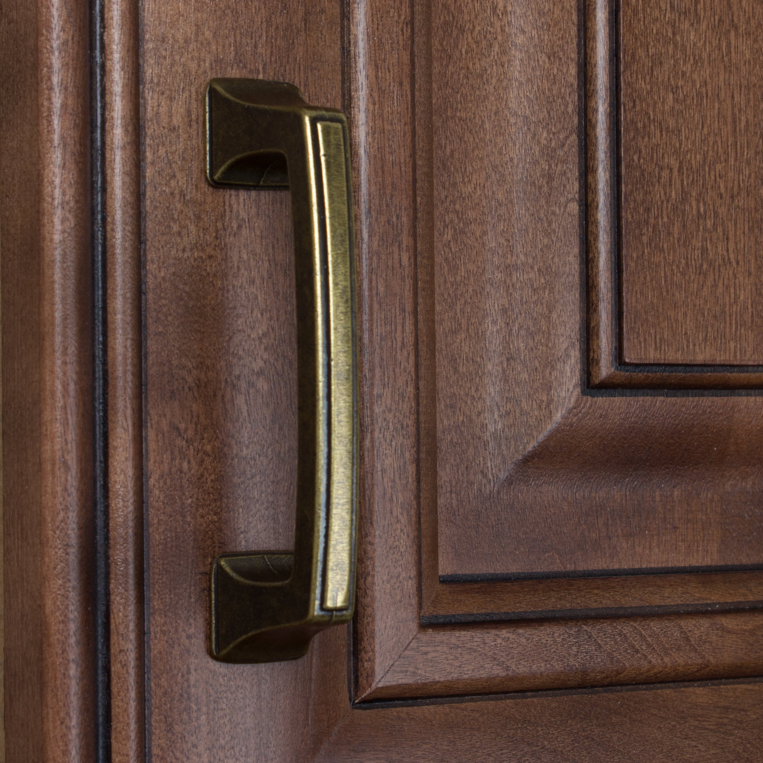 GlideRite 3 in. Center Classic Base Pull Cabinet Hardware Handle, Antique Brass, Pack of 25