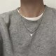 thumbnail image 3 of Collar de cadena con colgante de estrella de Color plateado gótico Kpop para mujeres y hombres, Egirl Y2K, EMO Cool, Punk, estética Grunge, regalos de joyería, 3 of 4