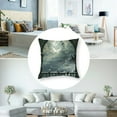 thumbnail image 5 of BANET Throw Pillow Pack of 2, Full Moon Birds Old Balcony Burning Candle Night View Art, Zippered Double-Side Digital Print Decor, Grey Brown 12x12in, 5 of 7