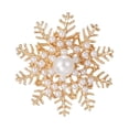 thumbnail image 3 of Broche de nieve, broche de nieve de invierno, regalo de San Valentín, joyería, broche decorativo, broche de solapa para sombrero, Oro, 3 of 8