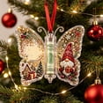 thumbnail image 6 of Christmas Cash Gift Butterfly Ornament, Acrylic Money Holder for Rolled Bills, Christmas Gnome Holiday Tree Hanging Decoration for Family Gift Giving, 5.12 x 4.33 Inch, 6 of 7