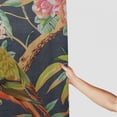 thumbnail image 3 of Leisuo Tropical Tree Flowers Hibiscus Blooming Protea Palm Leaves Parrot Ara Toucan Decorative Shower Curtain Multiple Sizes Durable and Washable White, 3 of 7