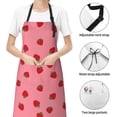 thumbnail image 6 of Lsque Strawberries Waterproof Apron Chef Aprons for Men Heavy Duty Chemical Work Apron Extra Long Grilling Aprons with Adjustable Bib Apron, 6 of 9