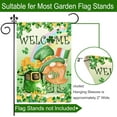 thumbnail image 4 of St Patricks Day Garden Flag, St Patricks Day Flag 12.5x18 Double Sided, St. Patrick''s Day Burlap Yard Flag with Gnomes Leprechaun Shamrock Irish Clover Welcome Vertical Signs for Outdoor Decorations, 4 of 6