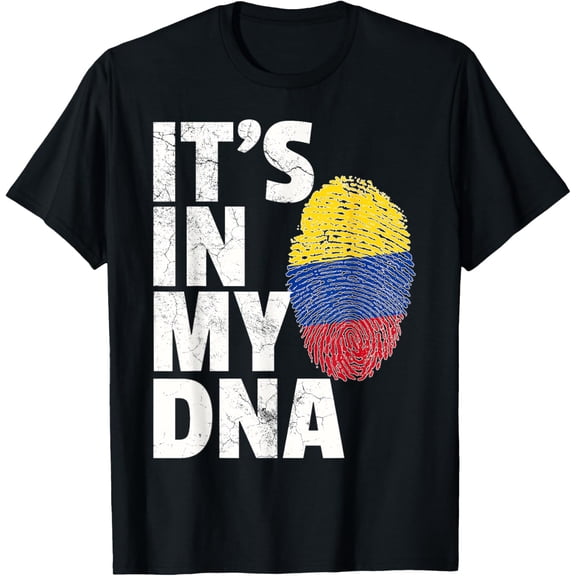 Playful Comfort Tee - IT'S IN MY DNA Colombia Colombian Flag Men Women Kids Gift T-Shirt
