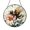 Acrylic 3.5 Inch, variant on Radiant Fuzzy Bee And Pink Carnation Suncatcher Circle Plaque Glass