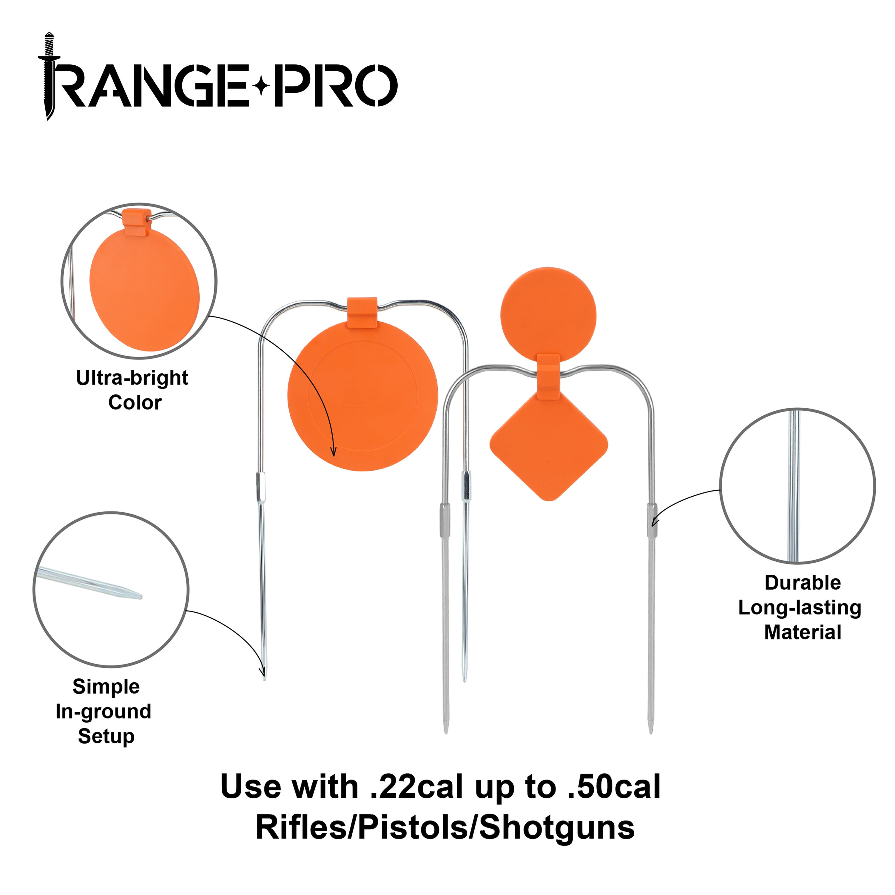 2-in-1 & 8" Round Self-Healing Spinner Target Set