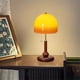 thumbnail image 5 of Lámpara de mesa decorativa de madera y vidrio for dormitorio, mesita de noche y estudio., 5 of 6