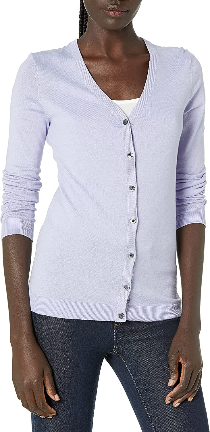 Women's Long Sleeve V Neck Pima Cotton 