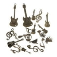 thumbnail image 1 of yuksok 21 Pcs Pendentifs Symbole Note Mixte DIY Bronze Antique, 1 of 8