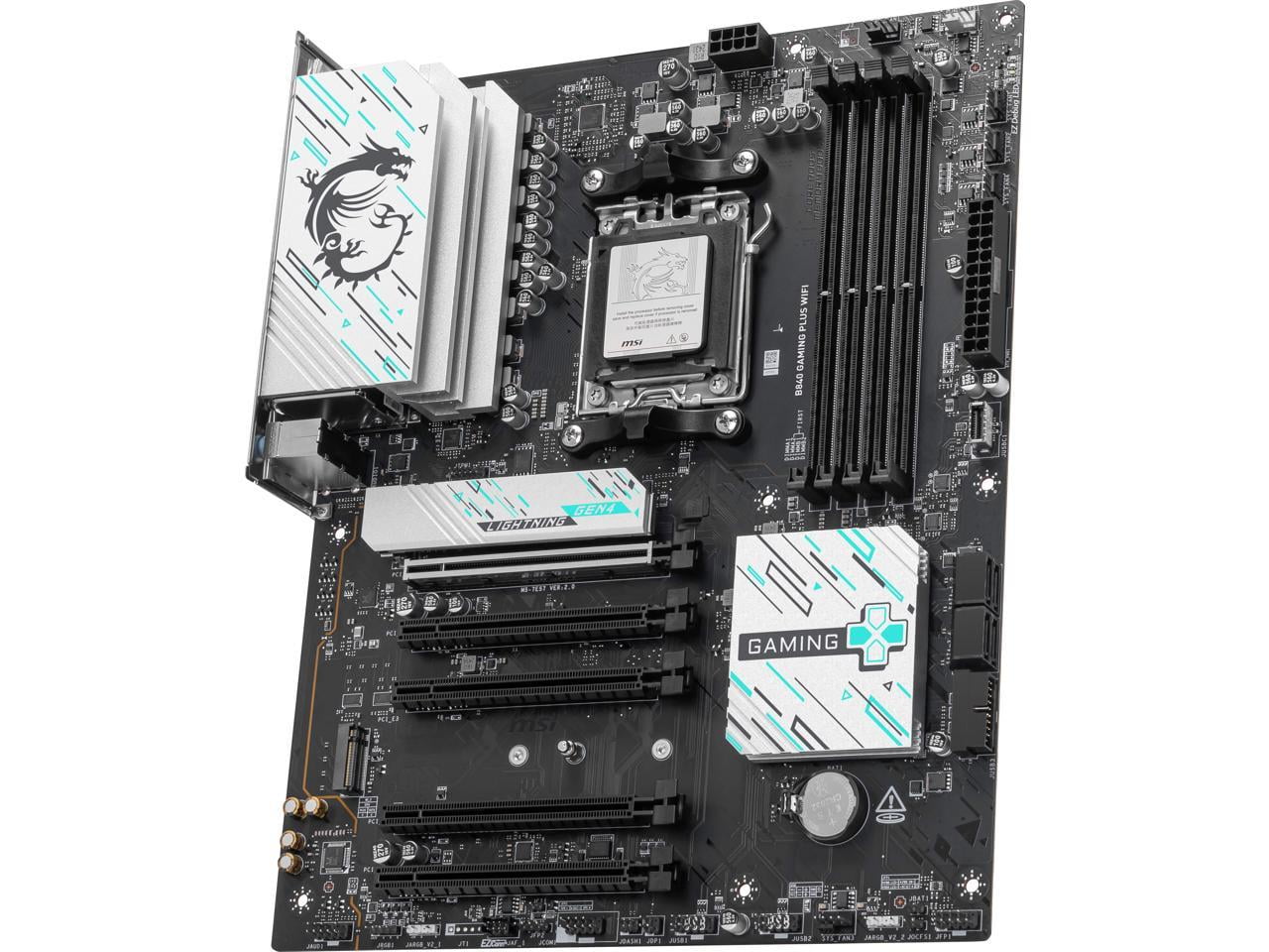 MSI B840 GAMING PLUS WIFI Gaming Desktop Motherboard, B840 Chipset, Socket AM5, ATX