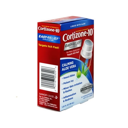 Maximum Strength Cortizone-10 Easy Relief Applicator Anti-Itch Liquid 1.25 oz