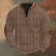 thumbnail image 1 of Blusas y camisas de manga larga con cuello redondo Sudadera con capucha de cuello redondo para hombre Jersey estampado Blusa de poliéster de manga larga para hombre, 1 of 4