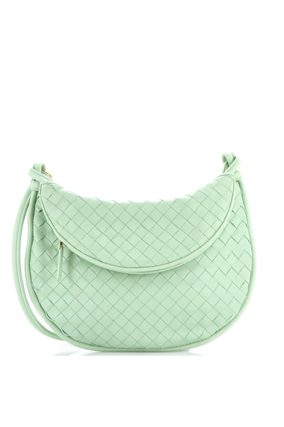Pre-Owned Gemelli Shoulder Bag Intrecciato Leather Medium By Rebag