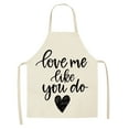 thumbnail image 2 of Yhmxh Kitchen Gadgets Kitchen Utensils Home and Kitchen 1pc Parent Adult The Family Kitchen Lovely Print Linen Family Aprons Pockets Holds, 2 of 2