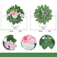 thumbnail image 2 of dajkiuy Artificial Rose Candle Rings Wreaths Floral Decor Fake Small Candle Flower Ring Wreath Holder Wedding Centerpieces for Tables Party Valentine Day Decoration, 2 of 4