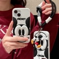 thumbnail image 3 of Cartoon Silicone 3D Mickey Phone Case for iPhone 16 Pro Max 15 Plus 14 13 Pro 12 11 Anti-fall Protective Cover, 3 of 5