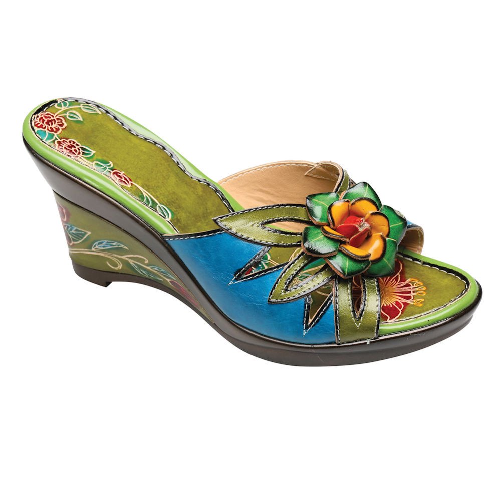 Avanti Women�s Palau Sandals Hand Painted Leather Uppers