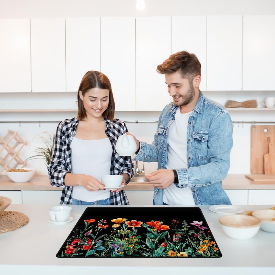 Electric Stove Cover 20.47x28.35" Stove Top Cover for Electric Stove Foldable Glass Cooktop Protector Non-Slip Top Protector Mat DIY