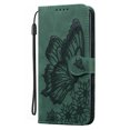 thumbnail image 6 of Feishell Wallet Case For Samsung A14 5G, Magnetic Folio Card Slots Holder Kickstand Premium PU Leather Butterfly Patterned Embossed with Wrist Strap Cover For Samsung Galaxy A14 5G, Green, 6 of 13
