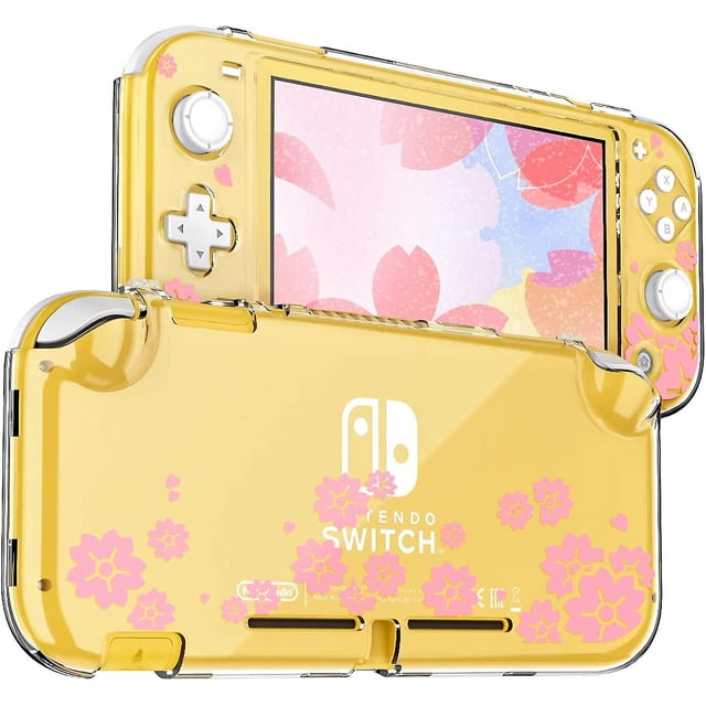 Funda protectora compatible con Nintendo Switch Lite, color rosa, carcasa rígida transparente antigolpes con diseño de Animal Crossing