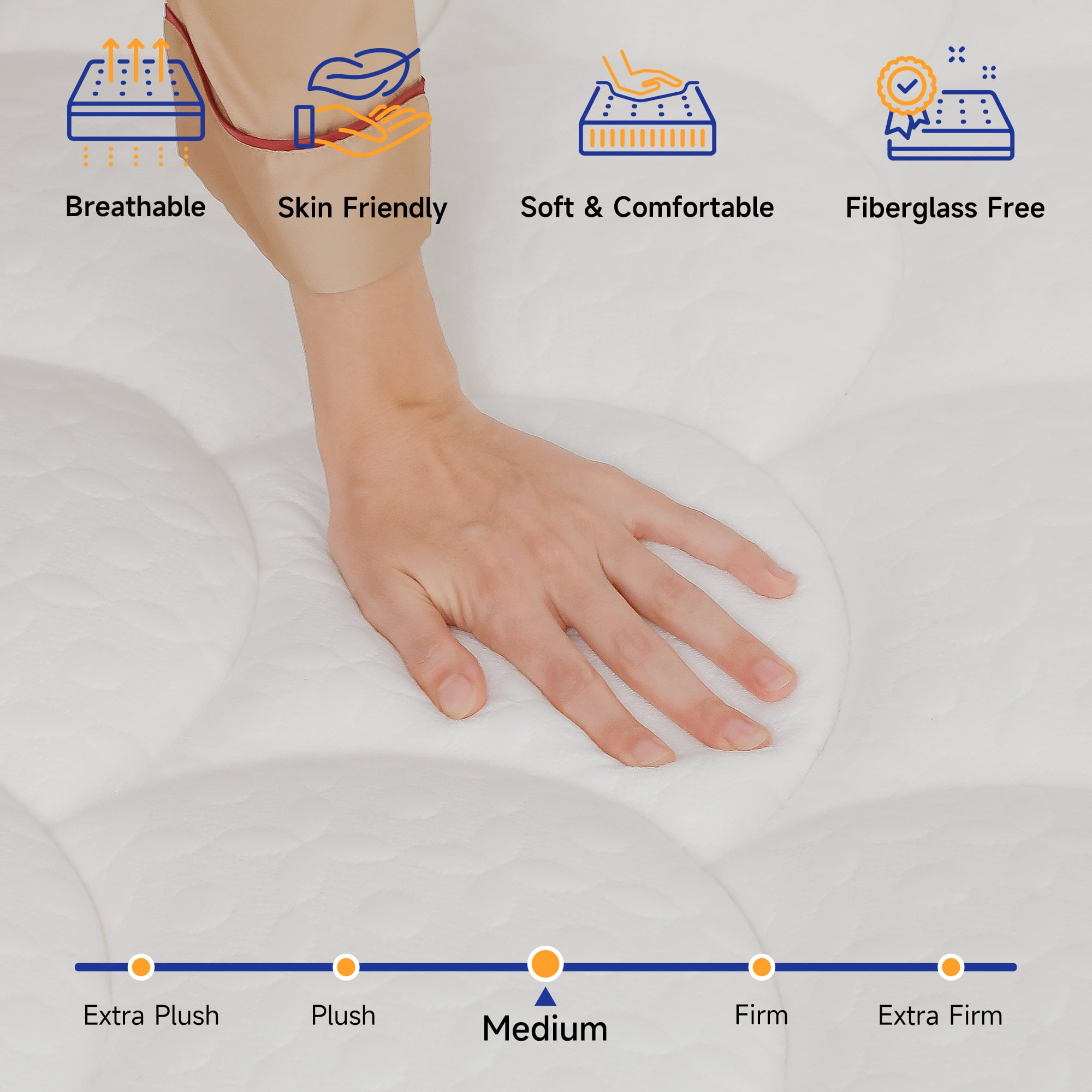COFUNOK Queen Mattresses 12 Inch Hybrid Pillow Top Queen Size Mattress in a Box, Memory Foam and Pocket Coil Innerspring Mattresses, Cooling & Silent Sleep, Pressure Relief, Medium Feel