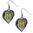 thumbnail image 4 of Siskiyou Sports NCAA Michigan Wolverines Womens Heart Dangle Earrings, Team Color, One Size, 4 of 4