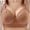 Khaki, variant on Admvng Women's Plus Size Wireless Bra Full Coverage Side Support Lift Everyday Bra