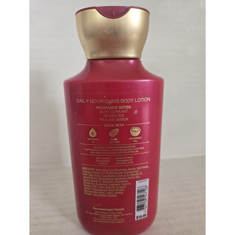 Bath & Body Works Luminous Body Lotion, Ruby Currant Scent, 8 fl