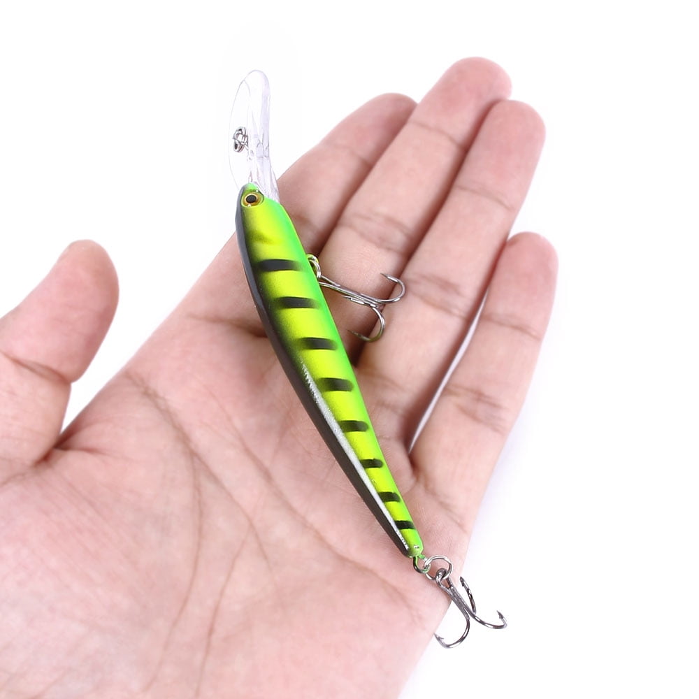 HENGJIA Fishing Lures Large Hard Bait Minnow VIB Lure with Treble Hook Life-Like Swimbait Fishing Bait Popper Crankbait Sinking Lure for Bass Trout Walleye Redfish