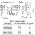thumbnail image 4 of Czcpp-20 0 Ampères de Disjoncteur avec Fils de Réinitialisation Manuelle Rondelles en Cuivre et Vis pour Voiture Marine Trolling Moteurs Bateau ATV Protection Manuelle pour Système Audio Fusible, 12V-48VDC, 4 of 4