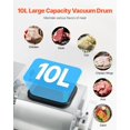 thumbnail image 4 of 10L Meat Tumbler | Vacuum Marinator Machine for Chicken, Steak, Fish | Stainless Steel Food Processor, 4 of 11