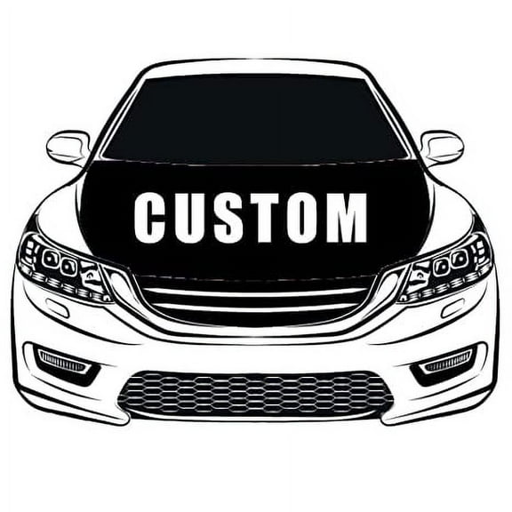 Custom Car Hood Cover Flag ,Engine Banner,your logo,your size,your color,100% Polyester Elastic Fabrics Can be Washed
