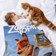thumbnail image 2 of Zootrópolis anti-pilling, suave, ligera, esponjosa y acogedora de lujo para hogar y cocina – Perfecta para niños y adultos,70X110cm, 2 of 6