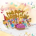 thumbnail image 4 of (4 pack) Lockways Pop Up Birthday Cards for Women, Musical LED Lights Birthday Cards with Blow Out Candle, 3D Blowable Birthday Gifts for Women, Men, Mom, Dad, 4 of 20