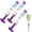 3pcs, variant on Glowing Rainbow LED Water Blaster,Creativity Squirt Water Blaster Firework Spray Water Soaker for Summer Pool Party Beach Outdoor Games