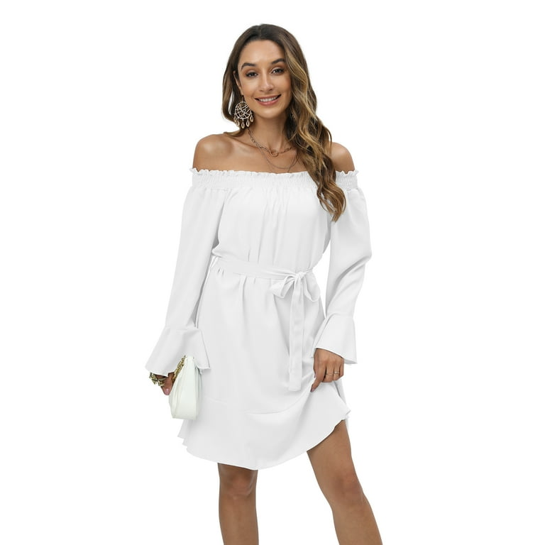 slim fit dress slacks Zoella Green Off The Shoulder Mini Dress - US 14 main image 0