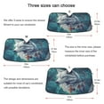 thumbnail image 5 of Qxltty Wolf King Dreamcatcher Car Windshield Sunshades Foldable UV Rays Sun Visor Protector Keep Your Vehicle Cool 53×23.5in, 5 of 8