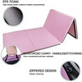 thumbnail image 7 of Polar Aurora 4'x10'x2'' Thick Folding Gymnastics Exercise Mat Aerobics Stretching Yoga Mats For Tumbling With Carrying HandlesFor Home Use/Gym/Yoga/Training (Pink), 7 of 7