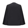 thumbnail image 5 of XFLWAM Women's Cape Blazer Split Long Sleeve Open Front Blazer Jacket Business Casual Suit Tops Cardigan Coats Black XXL, 5 of 6