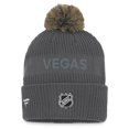 thumbnail image 2 of Men's Fanatics Charcoal Vegas Golden Knights Authentic Pro Home Ice Cuffed Knit Hat with Pom, 2 of 2