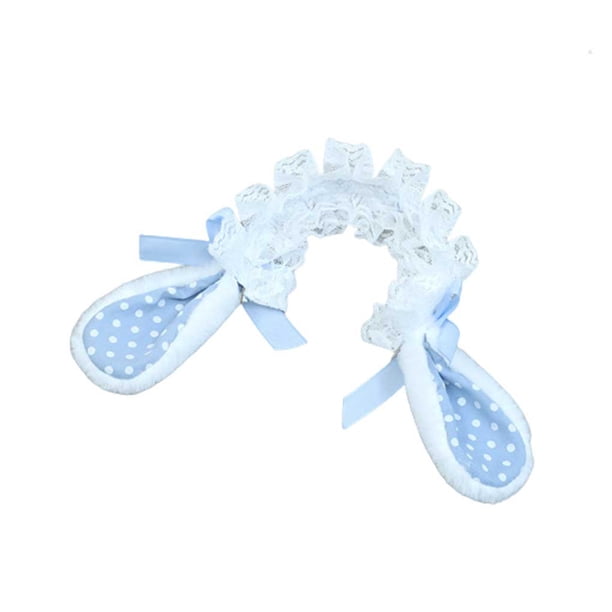 Vogacara Pieza reemplazada, suministros para muñecas, diadema de encaje, multicolor, gran resistencia, dulce regalo, ropa para muñecas, hermoso Muñecas y casas de muñecas Azul Vogacara FN011615-01